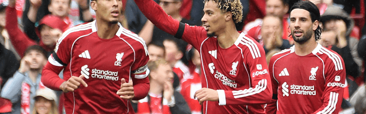 利物浦2-1埃弗顿 豪取联赛5连胜