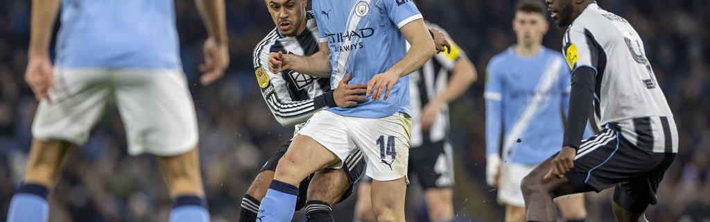 联赛杯-马尔穆什双响 曼城总分5-1纽卡晋级决赛