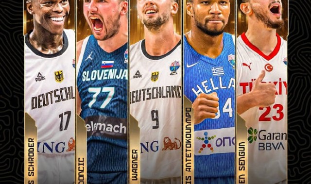 欧洲杯最佳阵容:东契奇字母哥领衔 德国两人入选